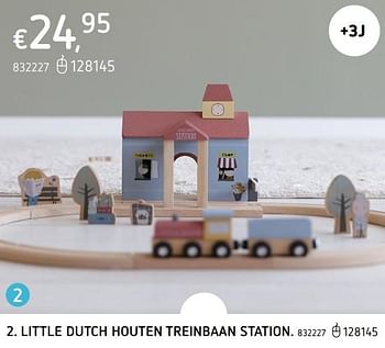 Promoties Little dutch houten treinbaan station - Little Dutch - Geldig van 25/03/2021 tot 04/04/2021 bij Dreamland