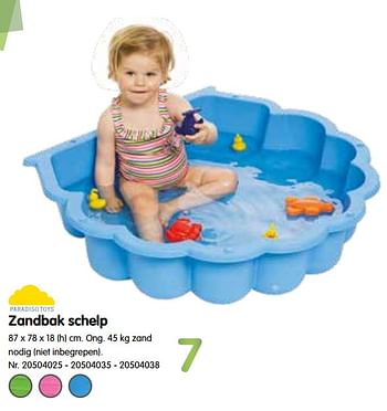 Promotions Zandbak schelp - Paradiso Toys - Valide de 17/03/2021 à 27/04/2021 chez Fun