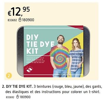 Promotions Diy tie dye kit - Produit maison - Dreamland - Valide de 25/03/2021 à 04/04/2021 chez Dreamland