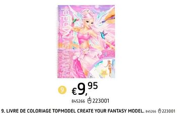 Promotions Livre de coloriage topmodel create your fantasy model - Top Model - Valide de 25/03/2021 à 04/04/2021 chez Dreamland