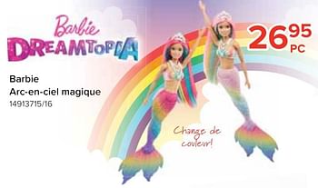 Promotions Barbie arc-en-ciel magique - Mattel - Valide de 18/03/2021 à 18/04/2021 chez Euro Shop