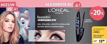 Promoties False lash bambi oversized eye - L'Oreal Paris - Geldig van 24/03/2021 tot 20/04/2021 bij DI