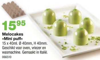 Promoties Melocakes mini puff - Huismerk - Home & Co - Geldig van 08/03/2021 tot 25/04/2021 bij Home & Co