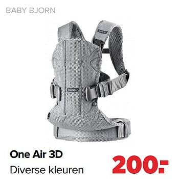 Promoties One air 3d - BabyBjorn - Geldig van 22/03/2021 tot 17/04/2021 bij Baby-Dump