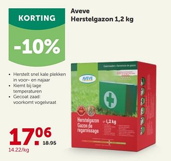 Promoties Aveve herstelgazon - Huismerk - Aveve - Geldig van 31/03/2021 tot 10/04/2021 bij Aveve