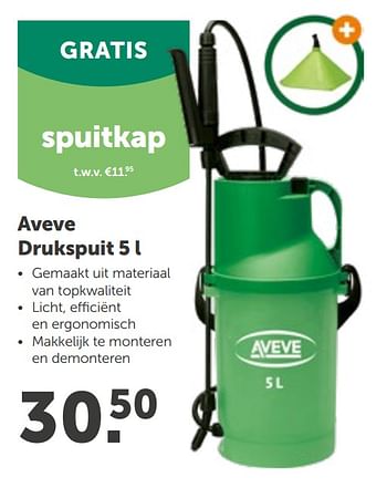 Promoties Aveve drukspuit - Huismerk - Aveve - Geldig van 31/03/2021 tot 10/04/2021 bij Aveve