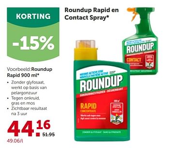 Promoties Roundup rapid en contact spray - Roundup - Geldig van 31/03/2021 tot 10/04/2021 bij Aveve