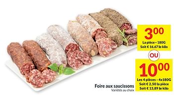 Promotions Foire aux saucissons - Produit maison - Intermarche - Valide de 30/03/2021 à 05/04/2021 chez Intermarche