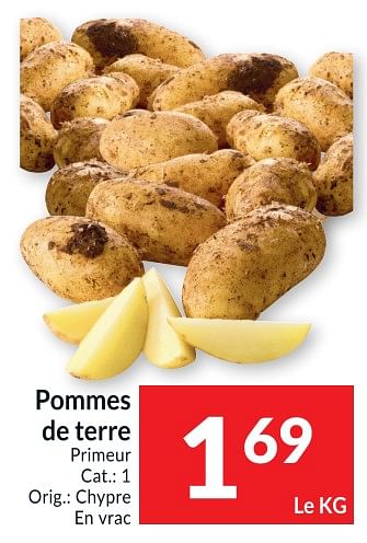 Promoties Pommes de terre primeur - Primeur - Geldig van 30/03/2021 tot 05/04/2021 bij Intermarche