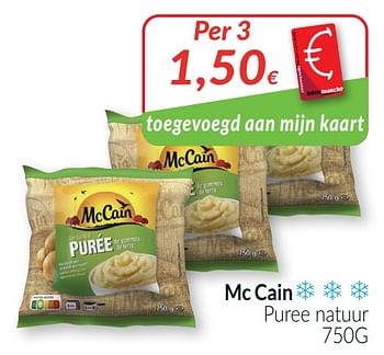 Promoties Mc cain puree natuur - Mc Cain - Geldig van 01/04/2021 tot 30/04/2021 bij Intermarche