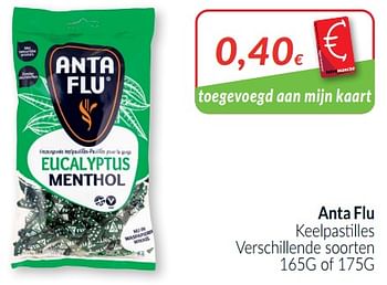 Promoties Anta flu keelpastilles - Anta Flu - Geldig van 01/04/2021 tot 30/04/2021 bij Intermarche
