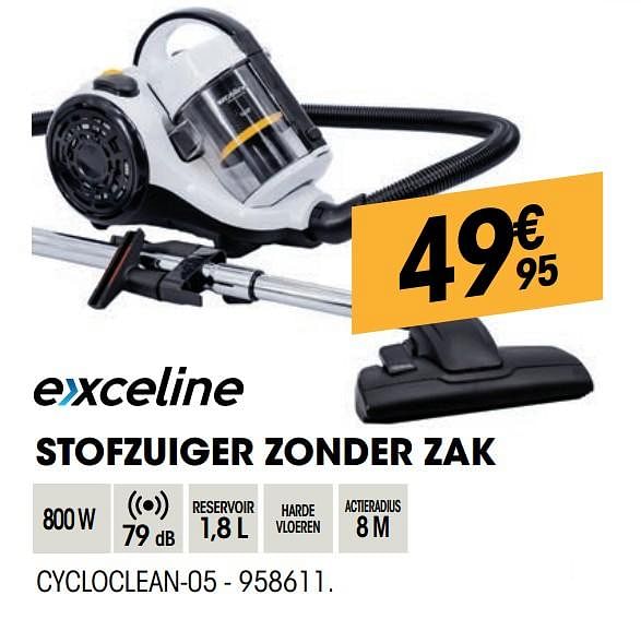 Exceline Exceline stofzuiger zonder zak cycloclean 05 Promotie