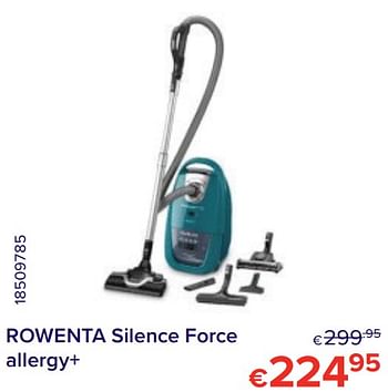 Promoties Rowenta silence force allergy+ - Rowenta - Geldig van 01/04/2021 tot 30/04/2021 bij Euro Shop
