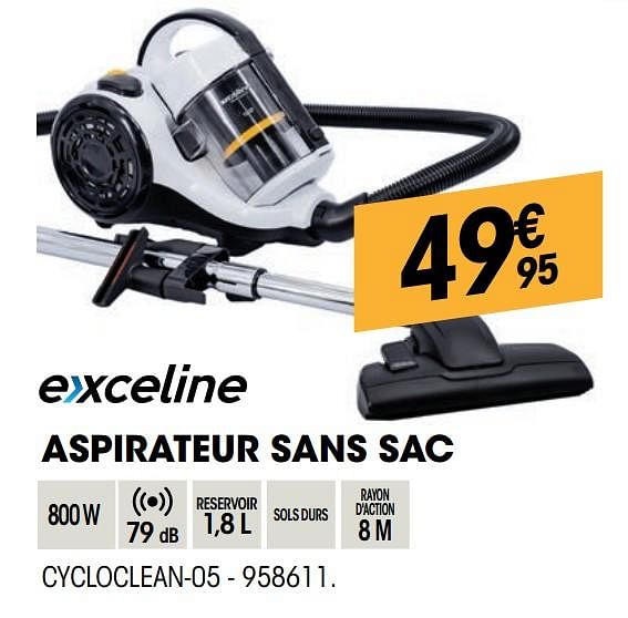 Exceline Exceline aspirateur sans sac cycloclean 05 En promotion