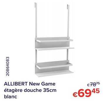 Promotions Allibert new game étagère douche - Allibert - Valide de 01/04/2021 à 30/04/2021 chez Euro Shop