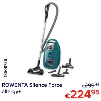 Promoties Rowenta silence force allergy+ - Rowenta - Geldig van 01/04/2021 tot 30/04/2021 bij Euro Shop