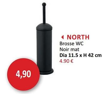 Promoties North brosse wc noir mat - Huismerk - Weba - Geldig van 24/03/2021 tot 22/04/2021 bij Weba
