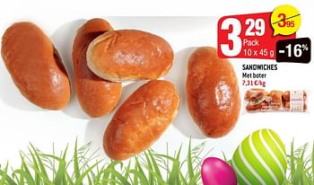 Promoties Sandwiches - Huismerk - Smatch - Geldig van 31/03/2021 tot 06/04/2021 bij Smatch