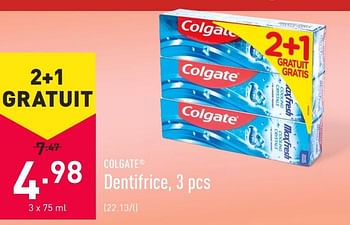 Promotions Dentifrice - Colgate - Valide de 09/04/2021 à 16/04/2021 chez Aldi