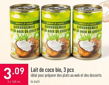 Promotions Lait de coco bio - Produit maison - Aldi - Valide de 07/04/2021 à 16/04/2021 chez Aldi
