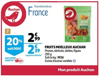 Promotions Fruits moelleux auchan - Produit Maison - Auchan Ronq - Valide de 31/03/2021 à 30/04/2021 chez Auchan Ronq