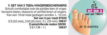 Promoties Set van 3 teen--vingerbeschermers - Epitact - Geldig van 01/04/2021 tot 15/06/2021 bij Damart