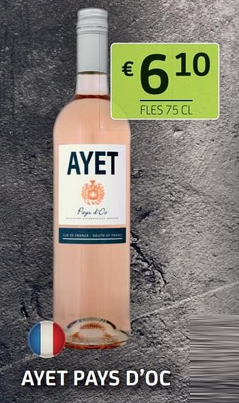 Promoties Ayet pays d`oc - Rosé wijnen - Geldig van 02/04/2021 tot 08/04/2021 bij BelBev