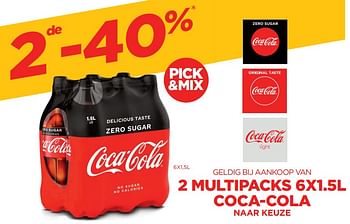 Promoties Coca-cola 2de -40% - Coca Cola - Geldig van 02/04/2021 tot 08/04/2021 bij BelBev