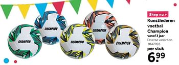 Promoties Kunstlederen voetbal champion - Champion - Geldig van 29/03/2021 tot 30/04/2021 bij Intertoys