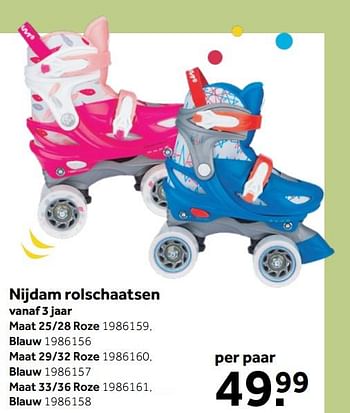Promotions Nijdam rolschaatsen roze - Nijdam - Valide de 29/03/2021 à 30/04/2021 chez Intertoys