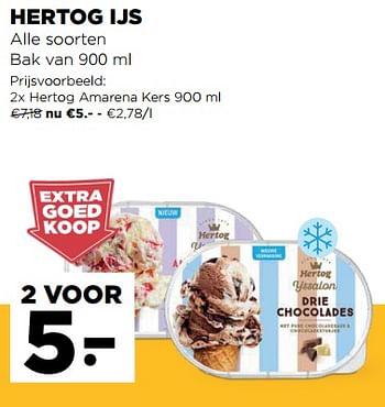 Promoties Hertog ijs - Hertog - Geldig van 07/04/2021 tot 13/04/2021 bij Jumbo