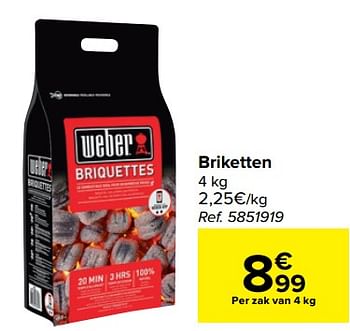 Promoties Briketten - Weber - Geldig van 30/03/2021 tot 30/06/2021 bij Carrefour