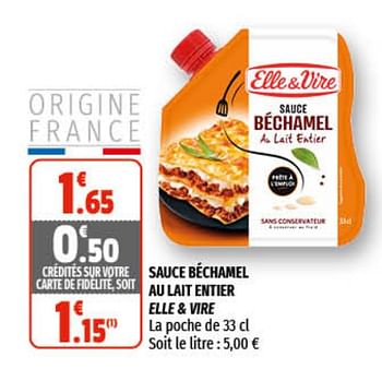 Promotions Sauce béchamel au lait entier elle + vire - Elle & Vire - Valide de 31/03/2021 à 11/04/2021 chez Coccinelle