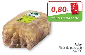 Promotions Aubel pieds de porc cuits - Aubel - Valide de 01/04/2021 à 30/04/2021 chez Intermarche