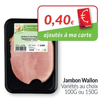 Promoties Jambon wallon - Huismerk - Intermarche - Geldig van 01/04/2021 tot 30/04/2021 bij Intermarche