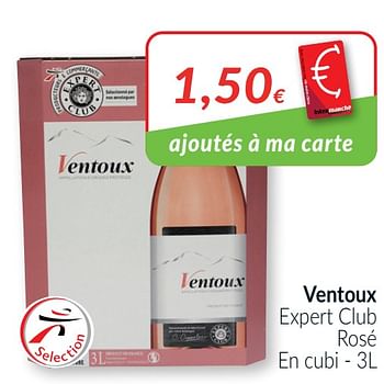Promotions Ventoux expert club rosé - Vins rosé - Valide de 01/04/2021 à 30/04/2021 chez Intermarche