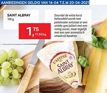 Promoties Saint albray - Huismerk - Alvo - Geldig van 07/04/2021 tot 20/04/2021 bij Alvo