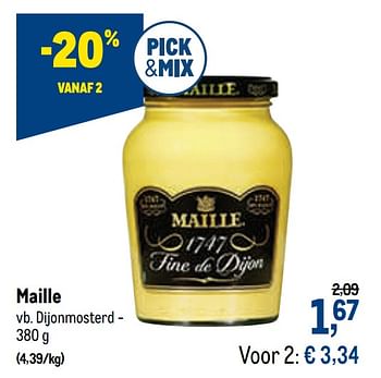 Promotions Maille dijonmosterd - Maille - Valide de 07/04/2021 à 20/04/2021 chez Makro