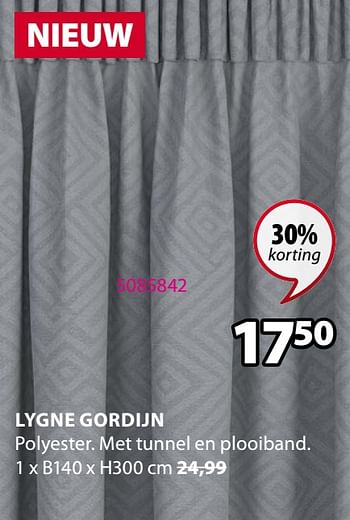 Promotions Lygne gordijn - Produit Maison - Jysk - Valide de 29/03/2021 à 11/04/2021 chez Jysk
