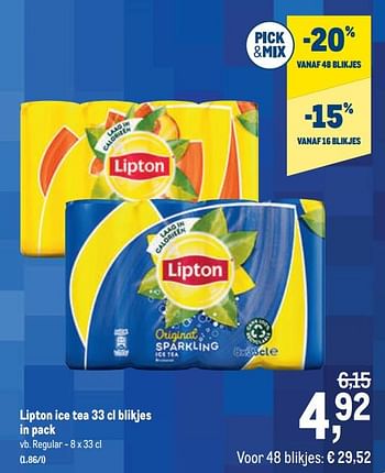 Promoties Lipton ice tea regular - Lipton - Geldig van 07/04/2021 tot 20/04/2021 bij Makro