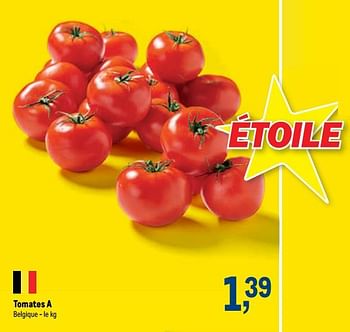 Promotions Tomates a - Produit maison - Makro - Valide de 07/04/2021 à 20/04/2021 chez Makro