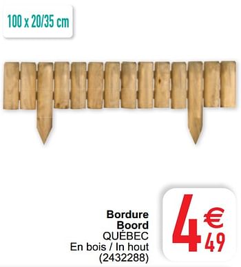 Promotions Bordure boord québec - Produit maison - Cora - Valide de 30/03/2021 à 26/04/2021 chez Cora