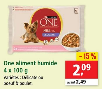 Promoties One aliment humide - Purina - Geldig van 07/04/2021 tot 14/04/2021 bij Maxi Zoo