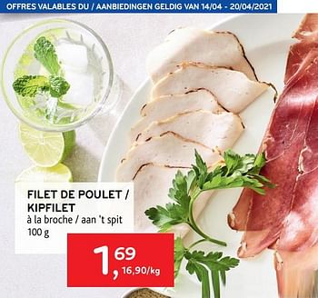 Promotions Filet de poulet - Produit maison - Alvo - Valide de 14/04/2021 à 20/04/2021 chez Alvo