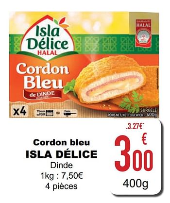 Promotions Cordon bleu isla délice - Isla Delice - Valide de 02/04/2021 à 12/05/2021 chez Cora