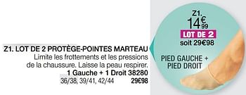 Promotions Lot de 2 protège-pointes marteau - Epitact - Valide de 01/04/2021 à 15/06/2021 chez Damart
