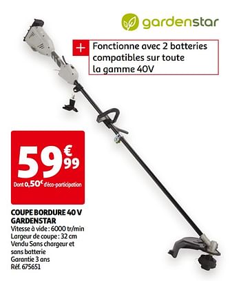 Promotions Coupe bordure gardenstar - GardenStar - Valide de 07/04/2021 à 18/04/2021 chez Auchan Ronq