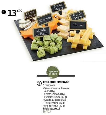 Promotions Couleurs fromage - Produit Maison - Auchan Ronq - Valide de 01/04/2021 à 30/09/2021 chez Auchan Ronq