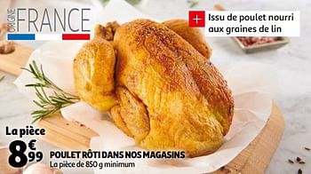 Promotions Poulet rôti dans nos magasins - Produit Maison - Auchan Ronq - Valide de 06/04/2021 à 13/04/2021 chez Auchan Ronq