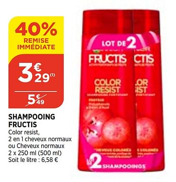 Promotions Shampooing fructis - Garnier - Valide de 07/04/2021 à 12/04/2021 chez Bi1